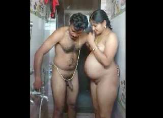 Desi pregnent bhabhi bath after sex with her husband boss